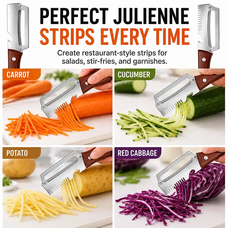 ✨🔪 Multi-Functional Stainless Peeler 🥕