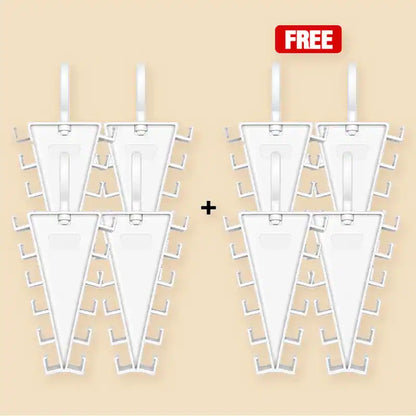 ✨ [BUY 1 GET 1 FREE] 12-Hook V-Shaped Closet Organizer – 360° Swivel Space-Saving Rack for Hats, Belts & Bags 🪝❤️
