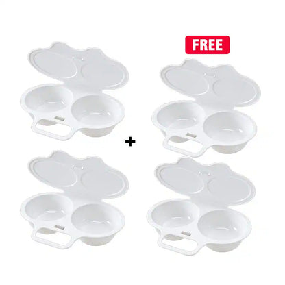 🔥 [As low as $8.75/ea Today] Dual-Cavity Microwave Egg Poacher & Steamer — Flawless Poached Eggs in 2 Minutes With Zero Mess 🍳✨ (JG)