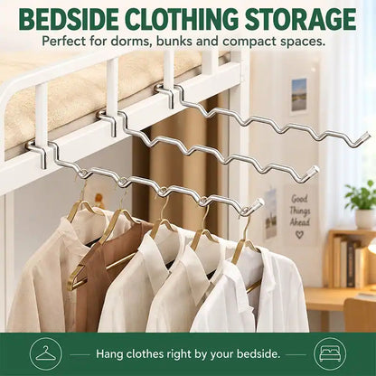🔥[BOGO FREE Today Only] Stainless Steel Instant Hanging Drying Rack — Tool-Free Balcony Space Saver ✨