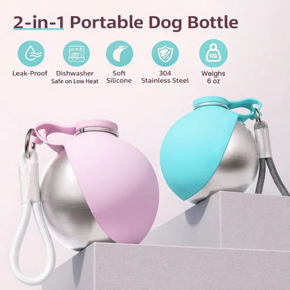 BVJ®The 2-in-1 Dog Water Bottle & Bowl