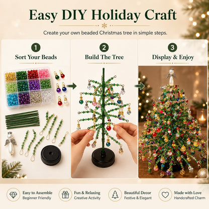 🎄🔥Last Day 49% OFF✨ DIY Beaded Christmas Tree Kit🎅