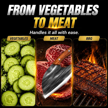 🔥 50% OFF  🎁 | BVJ®Hand-Forged Kitchen Slicing Cleaver 🍖