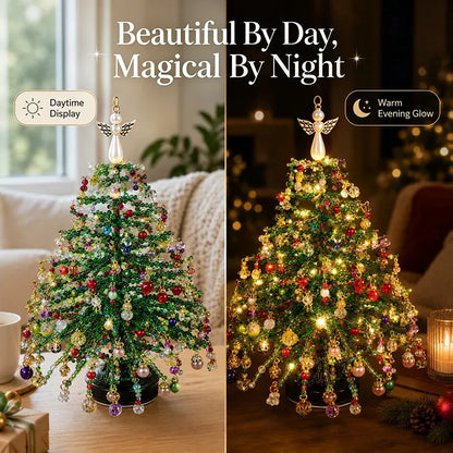 🎄✨ DIY Beaded Christmas Tree Kit – 🎅Create Your Own Sparkling Holiday Decoration