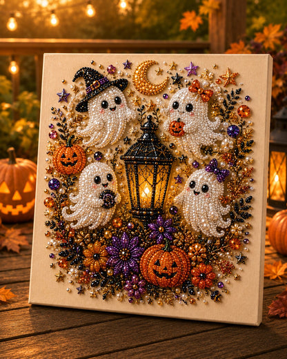 🔥Last Day 50% OFF - 👻✨Halloween Ghost Pearl Art DIY Kit