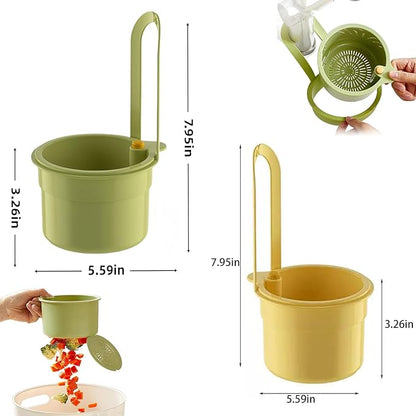 ⭐Multifunctional hanging sink drain basket