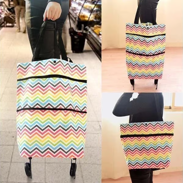 ⭐MAVONIQUECOSH®🔥 2-in-1 Convertible Grocery Bag & Rolling Shopping Cart