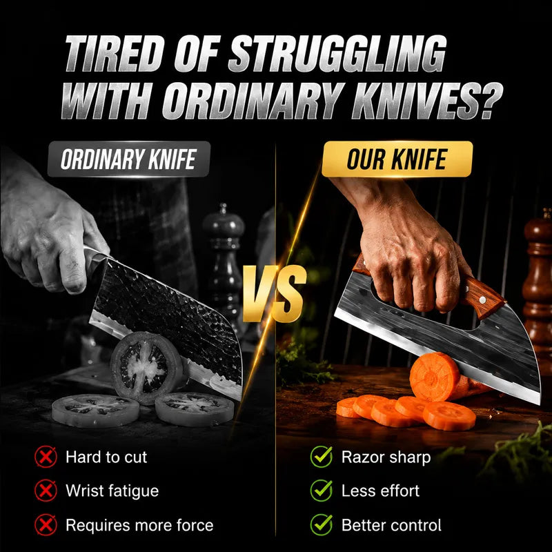 🔥 50% OFF  🎁 | BVJ®Hand-Forged Kitchen Slicing Cleaver 🍖