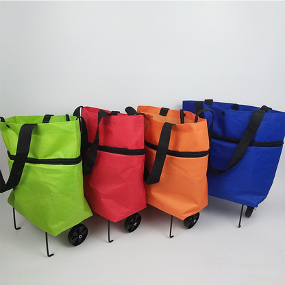 ⭐MAVONIQUECOSH®🔥 2-in-1 Convertible Grocery Bag & Rolling Shopping Cart