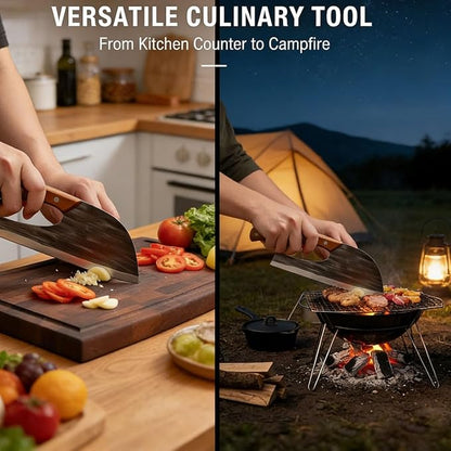 🔥 50% OFF Father’s Day Gift 🎁 | BVJ®Hand-Forged Kitchen Slicing Cleaver 🍖