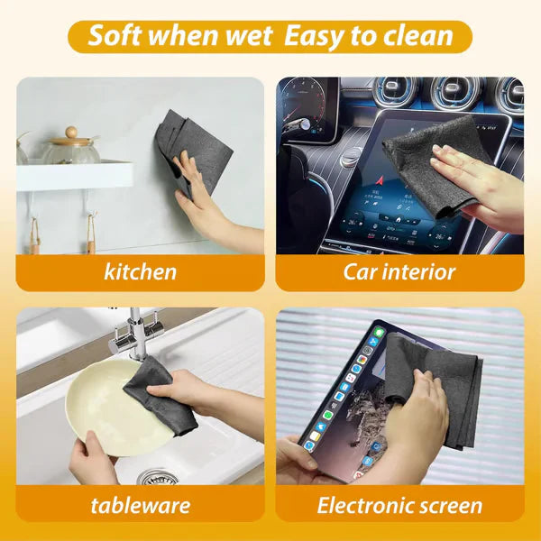 🔥MAVONIQUECOSH®Thickened Magic Microfiber Cleaning Cloths - Professional Streak-Free & Chemical-Free Shine