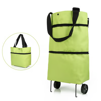 ⭐MAVONIQUECOSH®🔥 2-in-1 Convertible Grocery Bag & Rolling Shopping Cart