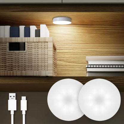 ⭐2-in-1 Stick-On Night Light (Motion + Steady Glow)