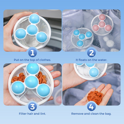 ⭐Floating Lint Mesh Bag – Catches hair & lint, reusable, protects washing machine & drain. 🚿✨ (Copy)