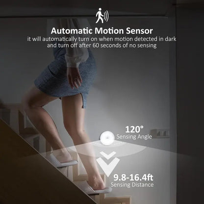⭐2-in-1 Stick-On Night Light (Motion + Steady Glow)