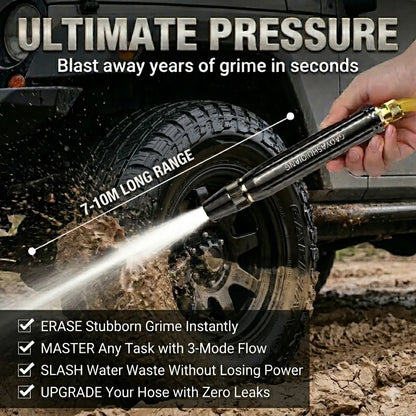 🌟BVJ®🚗3-in-1 All-Alloy High-Pressure Nozzle: Home & Car Sprayer