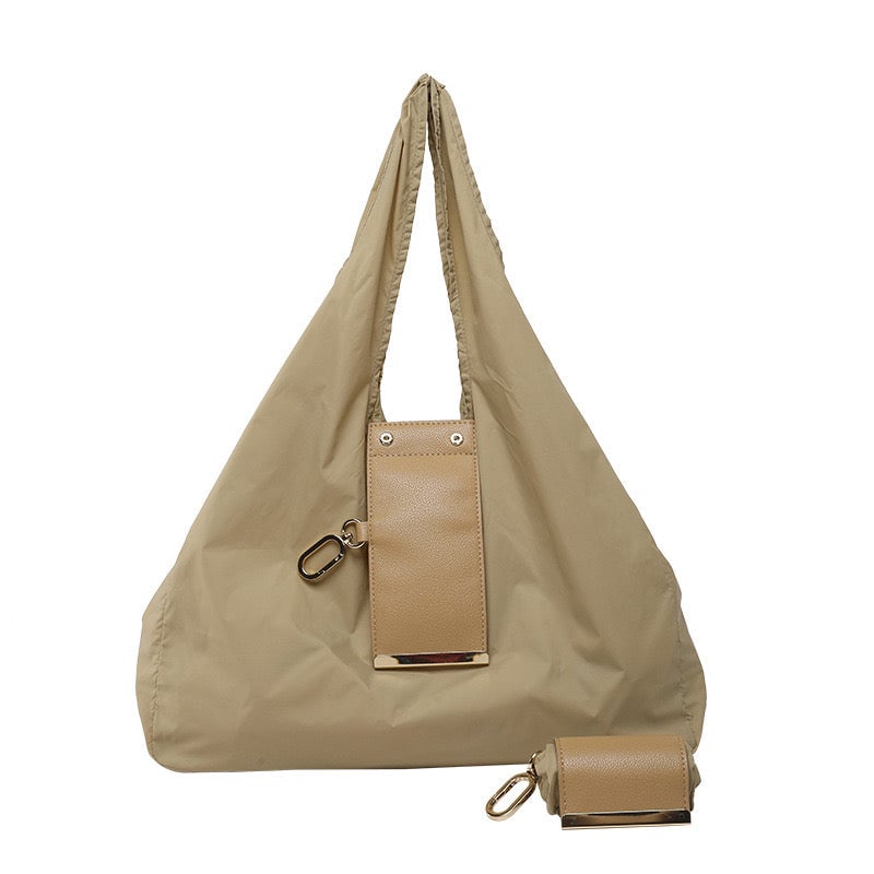 Army Green - Foldable Keychain Tote Bag