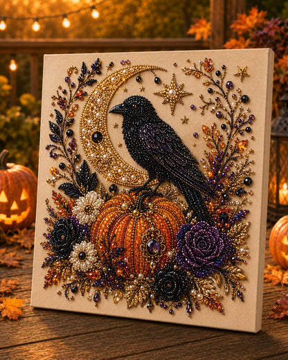 🔥 Last Day 49% OFF – 👻✨ Halloween Pearl Art DIY Kit – Turn Tiny Pearls into Spooky-Cute Magic-JG
