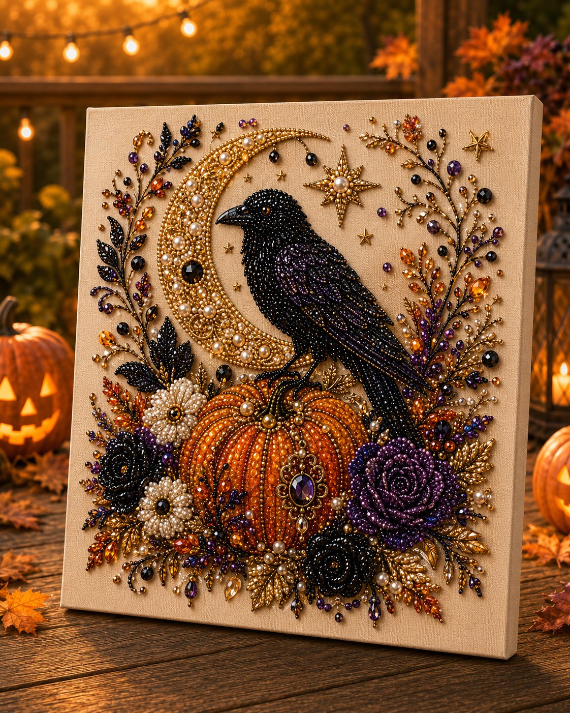 🔥Last Day 50% OFF - 👻✨Halloween Ghost Pearl Art DIY Kit