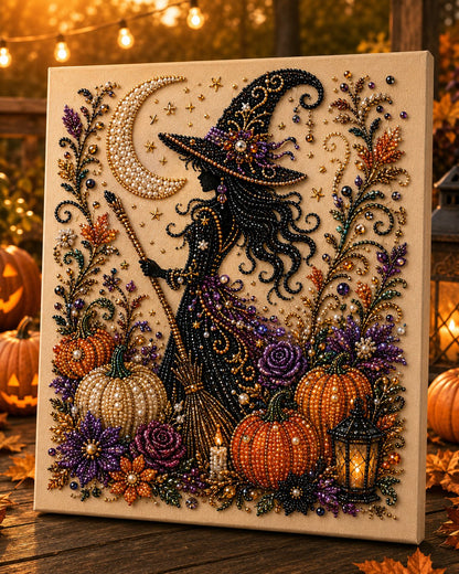 🔥Last Day 50% OFF - 👻✨Halloween Ghost Pearl Art DIY Kit