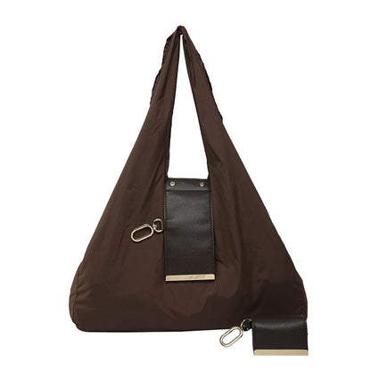 Khaki - Foldable Keychain Tote Bag