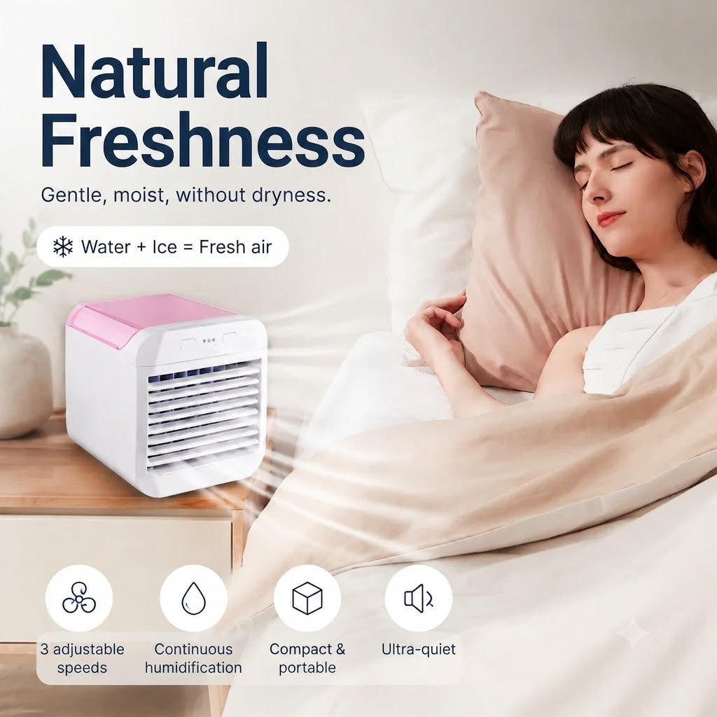 Portable 2-in-1 Desk Air Cooler & Humidifier❄️