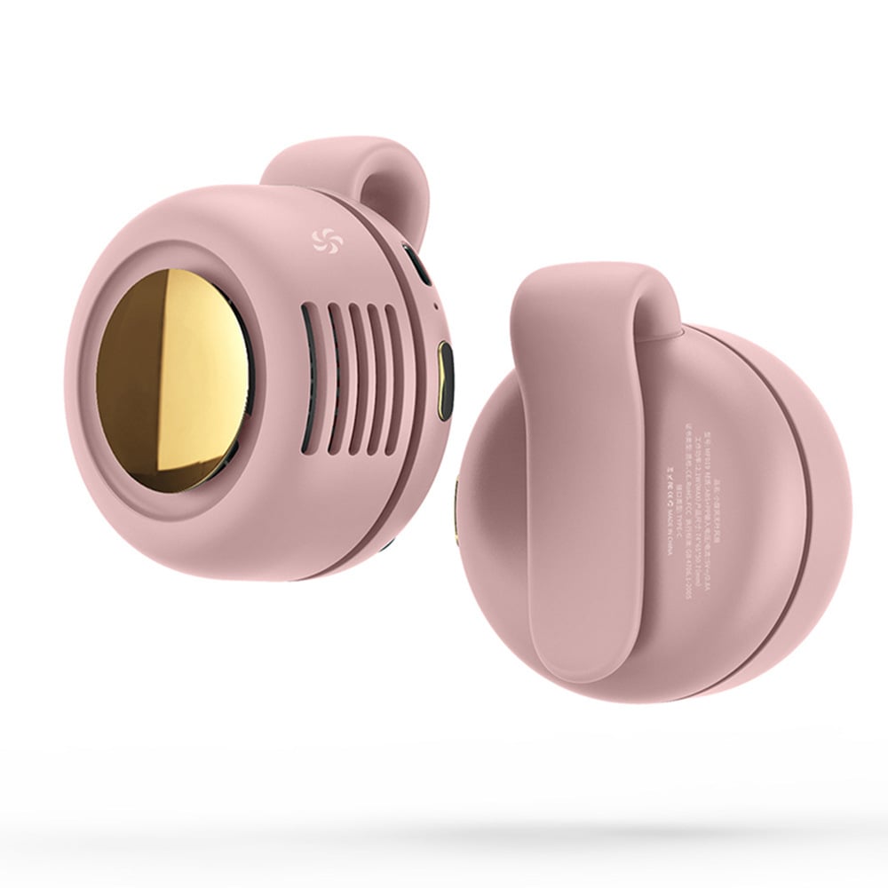 Mini Bladeless Fan✨. Portable, rechargeable, and silent. Features 3 adjustable speeds, a rotating body, and versatile use as a handheld, waist-mounted, or phone cooling fan. Ideal for outdoor travel,Perfect Gift