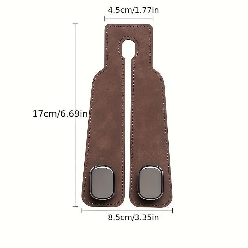 🔥LAST DAY SALE 50% OFF - 🚗BVJ®Car Seat Back Alcantara Storage Hook - 💥Double Hook Holder for Convenient Storage