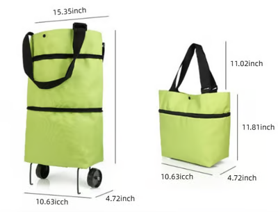 ⭐⭐MAVONIQUECOSH®🔥 2-in-1 Convertible Grocery Bag & Rolling Shopping Cart