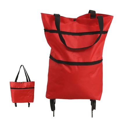 ⭐MAVONIQUECOSH®🔥 2-in-1 Convertible Grocery Bag & Rolling Shopping Cart