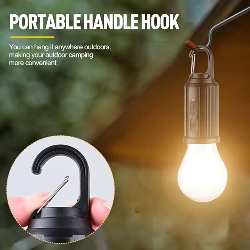 3-in-1 Solar Camping Lantern: Dual Charging, 3 Lighting Modes & Multi-Way Hook💡