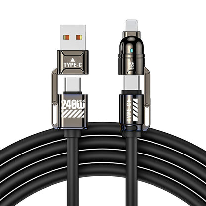🔥 4-in-1 USB Charging Cable mFish fast charging 240W🔥