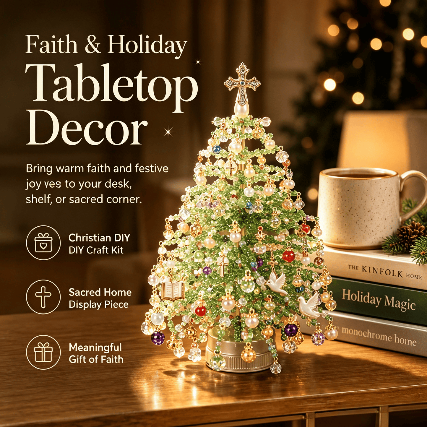 🎄🔥Last Day 49% OFF✨ DIY Beaded Christmas Tree Kit🎅