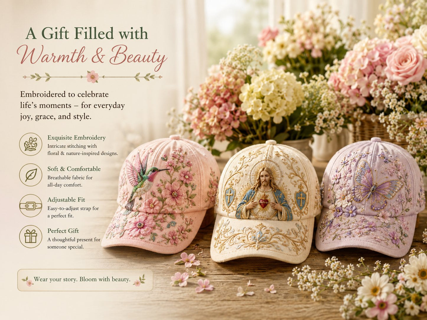 🔥49% OFF 🌸🌿 Garden Morning Cap (✨2026 Limited Edition)