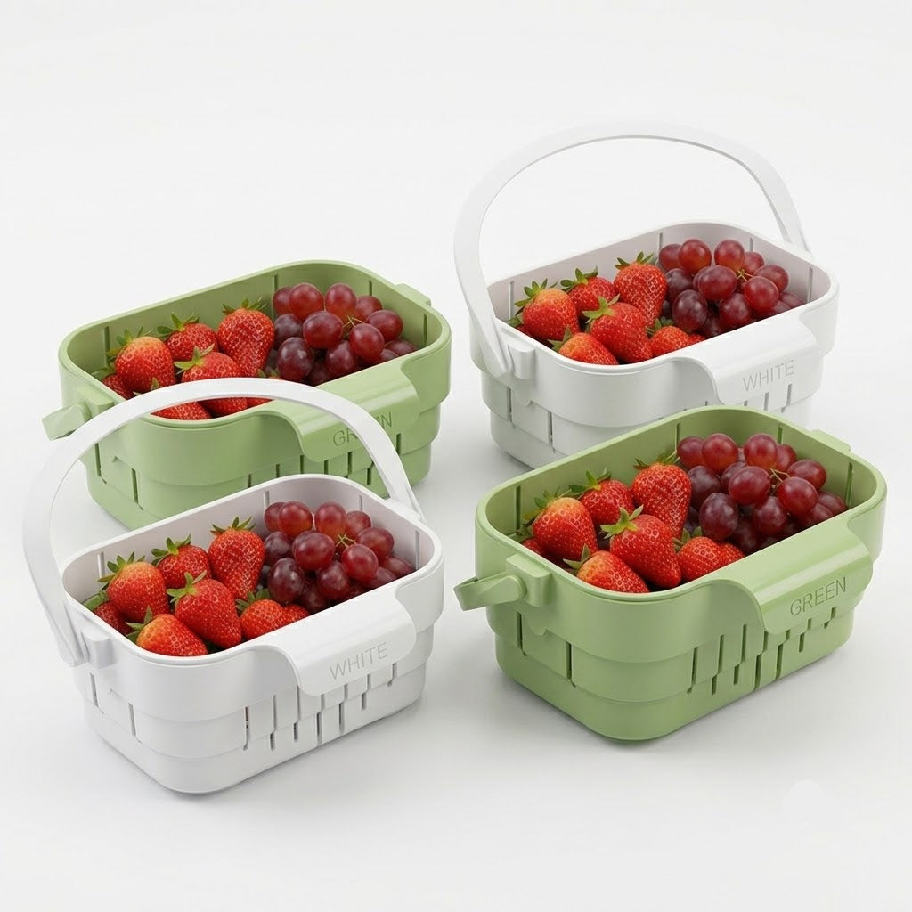 Fold-Flat Space-Saving Sink Strainer