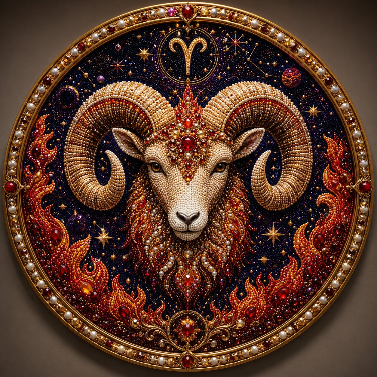 🔥 LAST DAY 49% OFF – ✨ Premium 3D Pearl 12 Zodiac Signs Art Kit ♈🌙💎