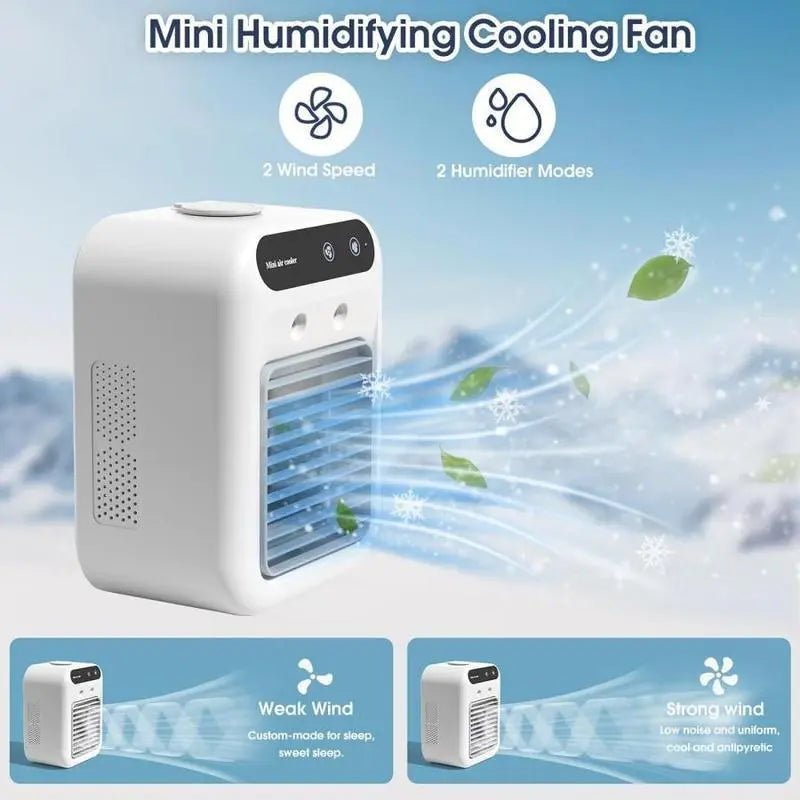 Cordless Personal Air Cooler - Instant Cooling Mist for Office & Home