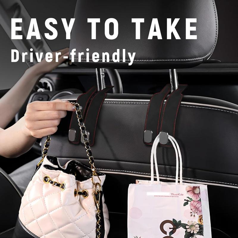 🔥LAST DAY SALE 50% OFF - 🚗BVJ®Car Seat Back Alcantara Storage Hook - 💥Double Hook Holder for Convenient Storage