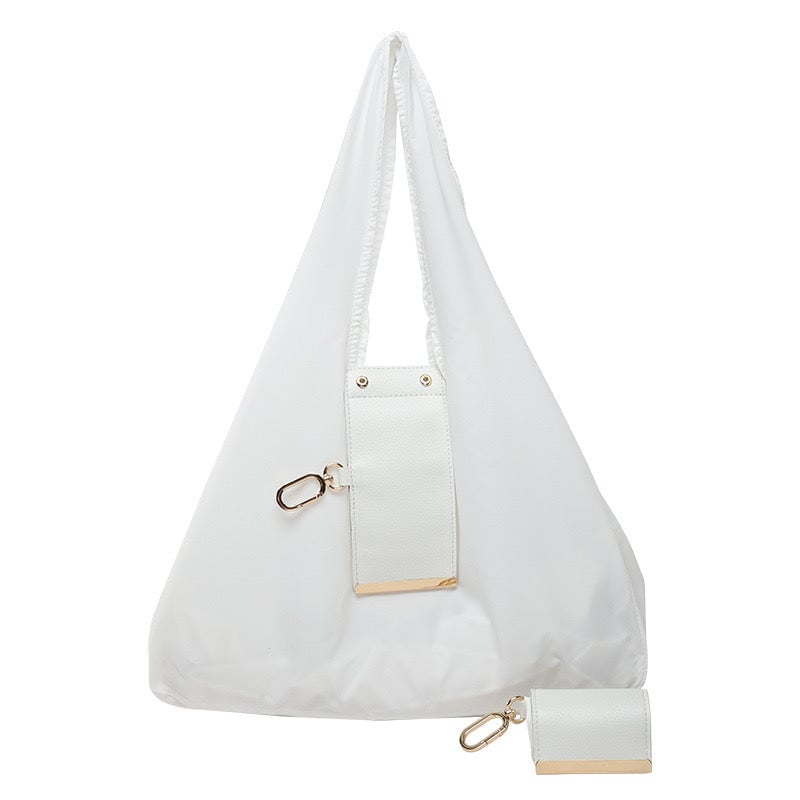 Army Green - Foldable Keychain Tote Bag