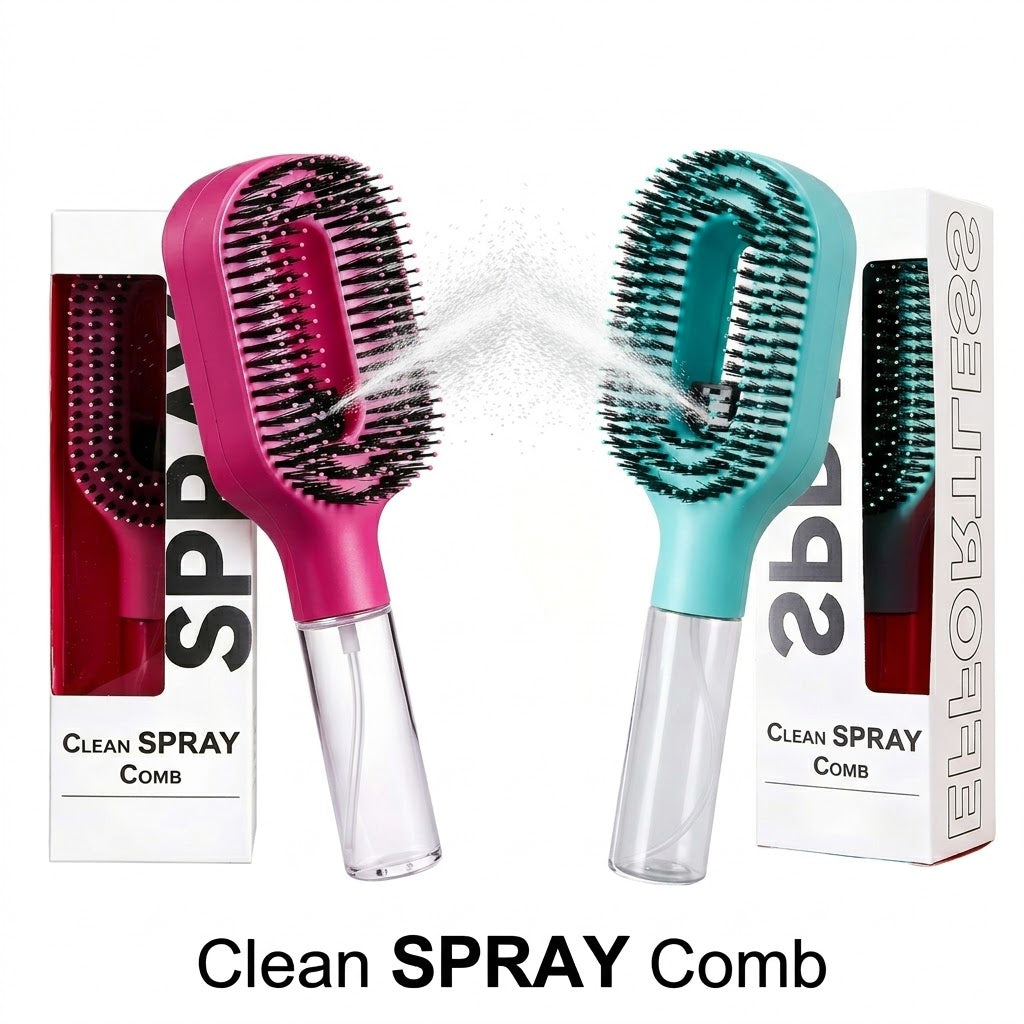 🪮💦Last Day 50% Off🔥BVJ®Anti-Static Hair Brush with Built-in Sprayer