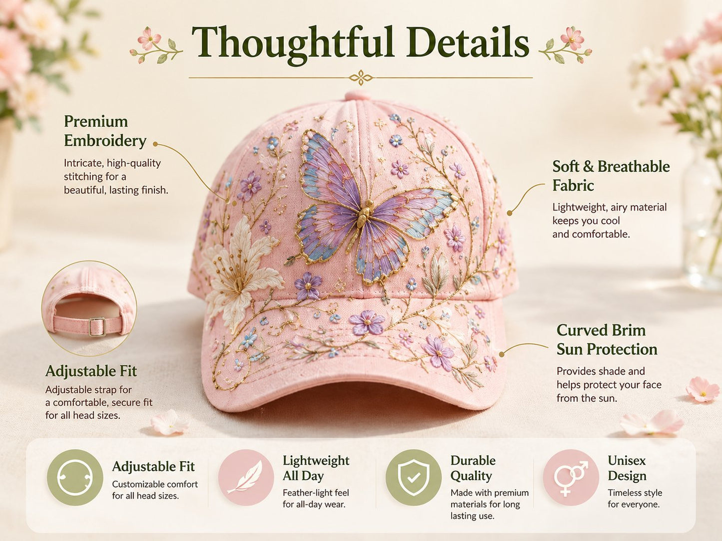 🔥49% OFF 🌸🌿 Garden Morning Cap (✨2026 Limited Edition)