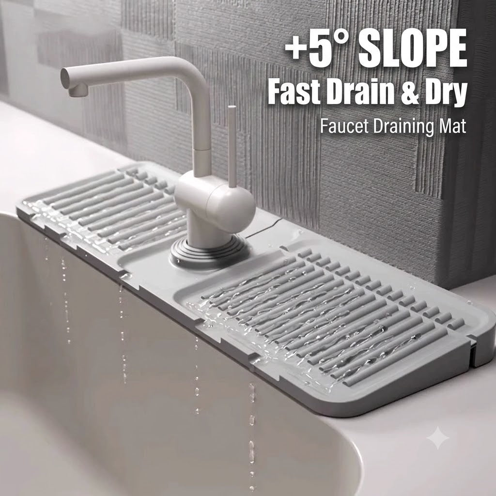 🔥 Hot Sale 50% OFF 🔥BVJ®Minimalist Auto-Draining Silicone Sink Mat