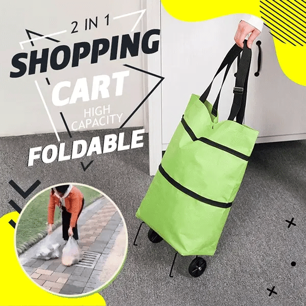 ⭐MAVONIQUECOSH®🔥 2-in-1 Convertible Grocery Bag & Rolling Shopping Cart