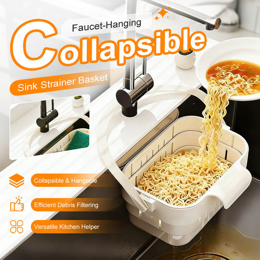 Fold-Flat Space-Saving Sink Strainer