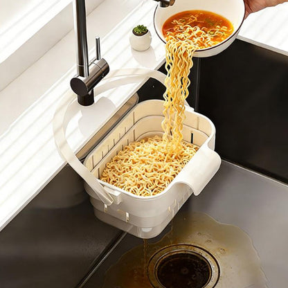 Fold-Flat Space-Saving Sink Strainer