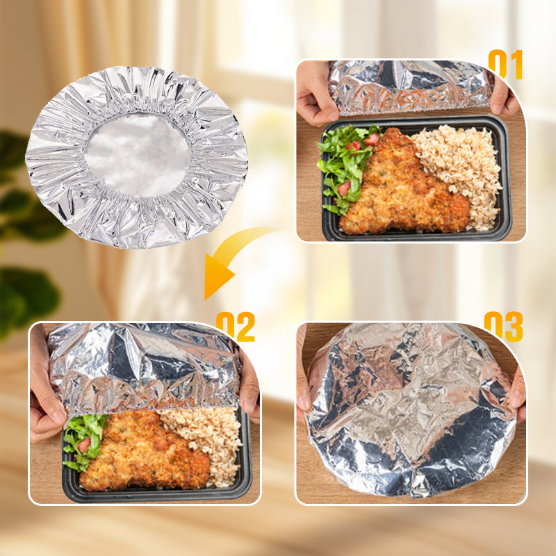 🥡🍲food-grade Aluminum Foil Heat-Retaining Cover( Universal Size)