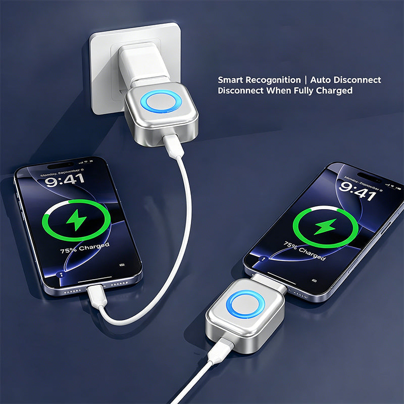 🥳2026 HOT SALE🥳💞50K+ SOLD!⚡Auto Power-Off Fast Charging Adapter🔥