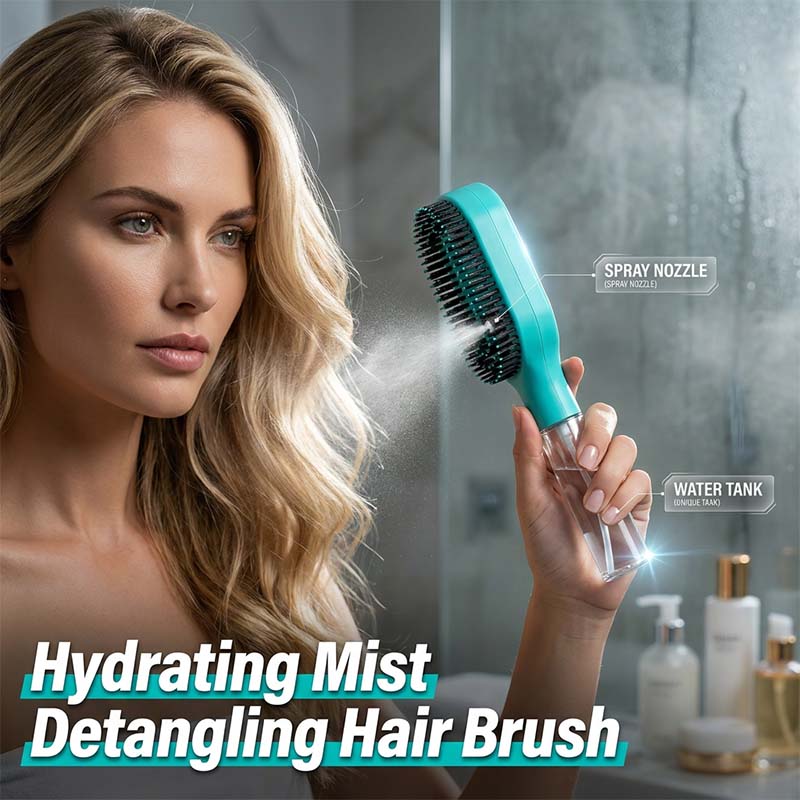 🪮💦Last Day 50% Off🔥BVJ®Anti-Static Hair Brush with Built-in Sprayer