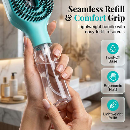 🪮💦Last Day 50% Off🔥BVJ®Anti-Static Hair Brush with Built-in Sprayer