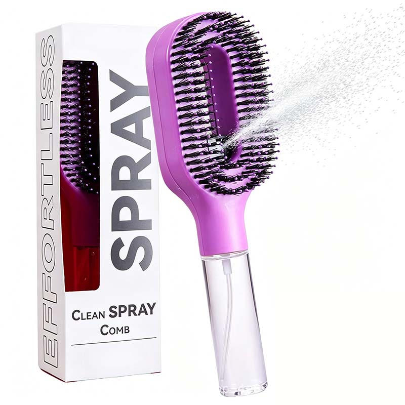 🪮💦Last Day 50% Off🔥BVJ®Anti-Static Hair Brush with Built-in Sprayer